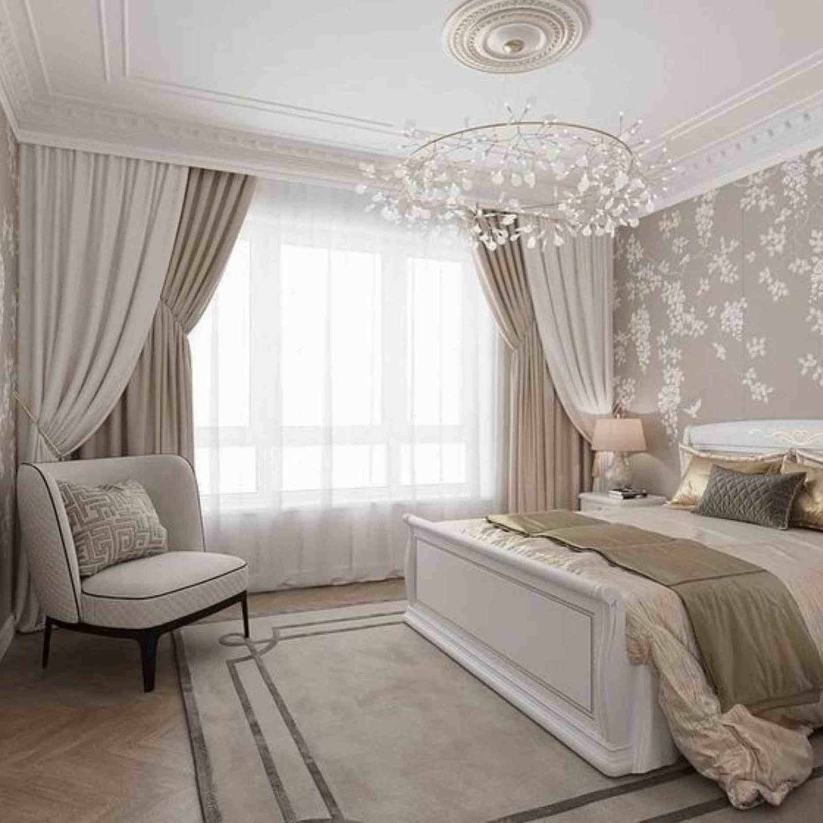 bedroom curtain design in Dubai