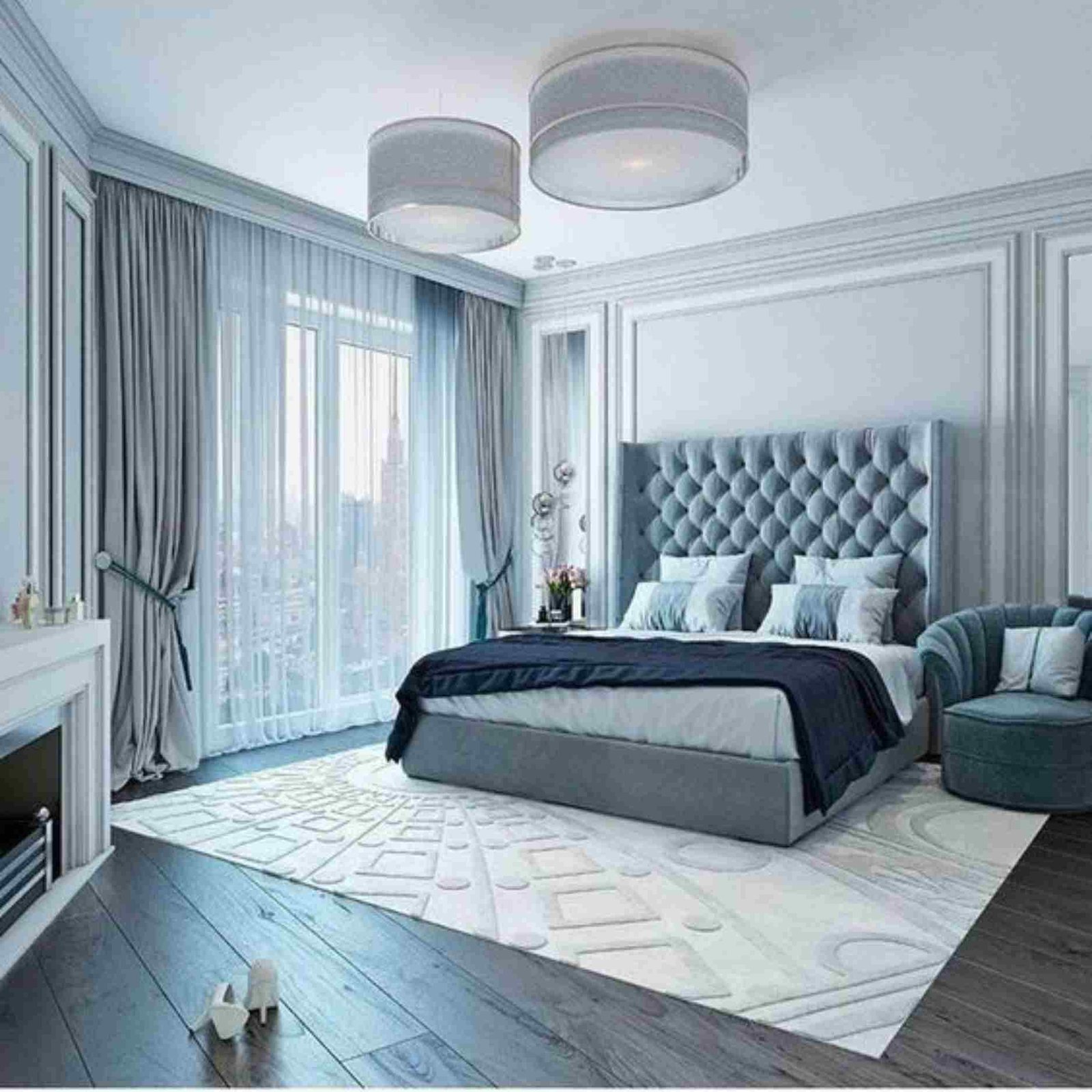 bedroom curtain design in Dubai