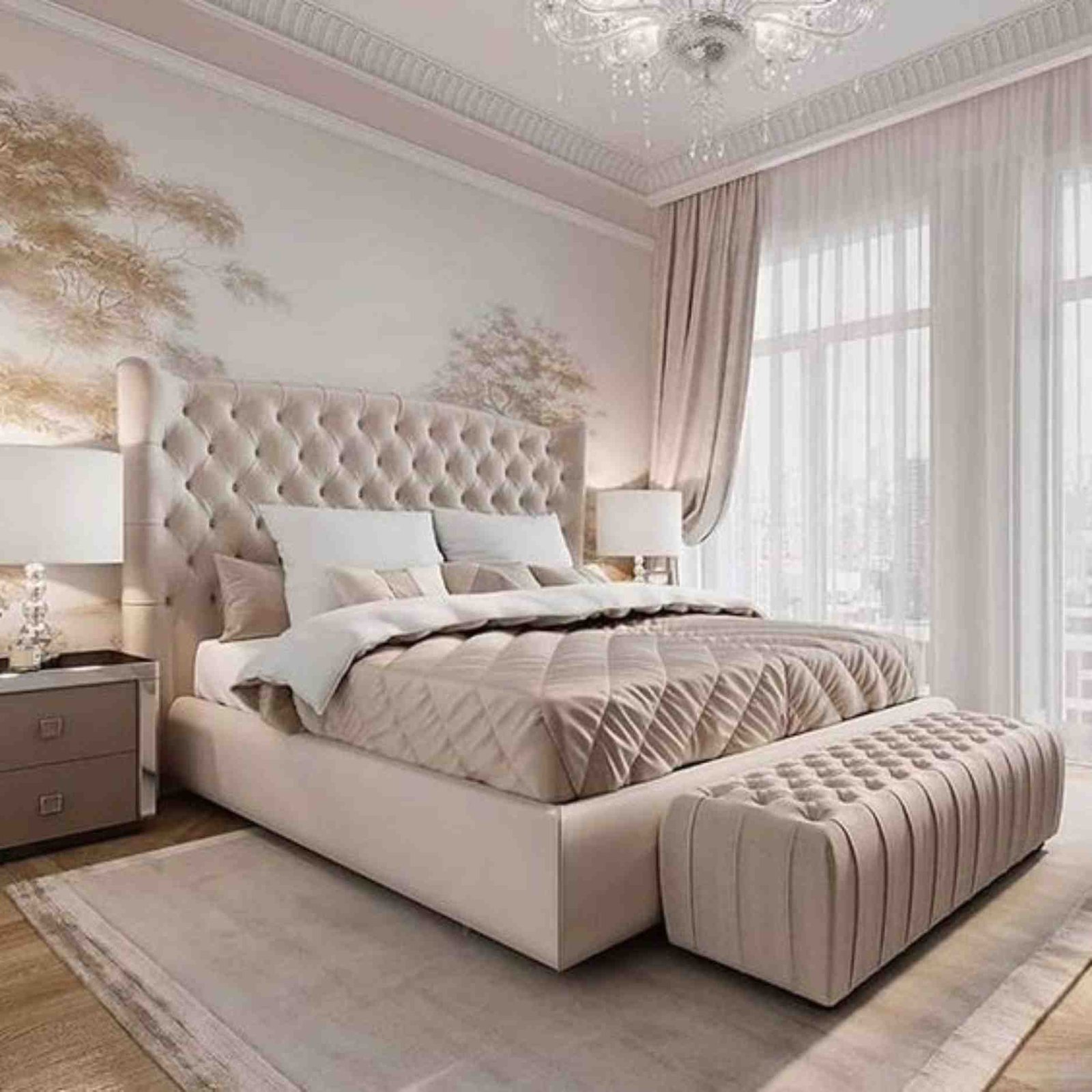 bedroom curtain design in Dubai