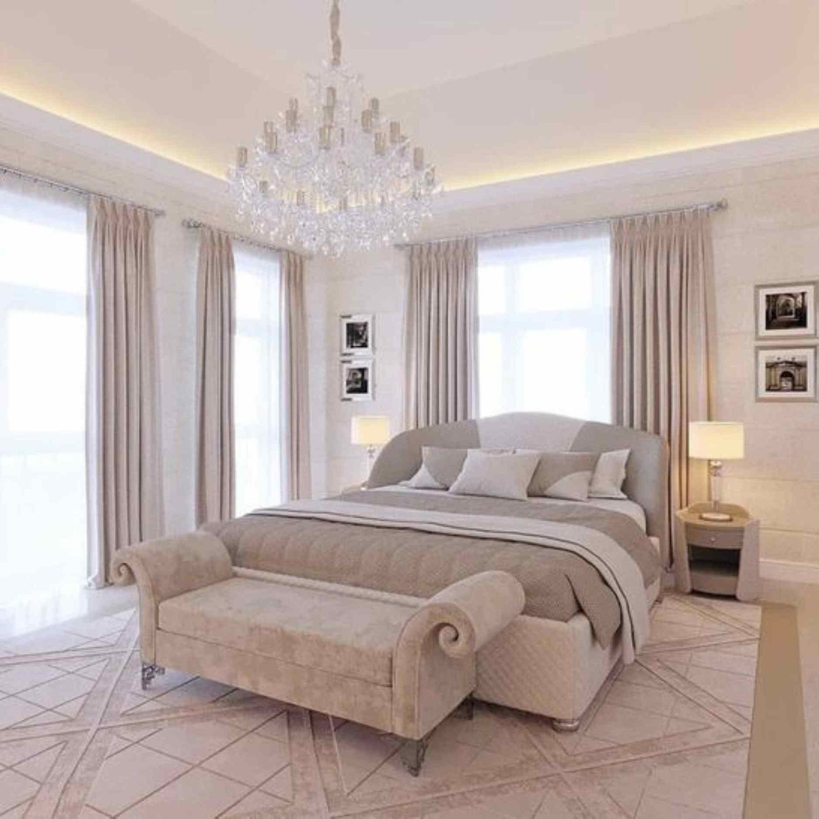 bedroom curtain design in Dubai