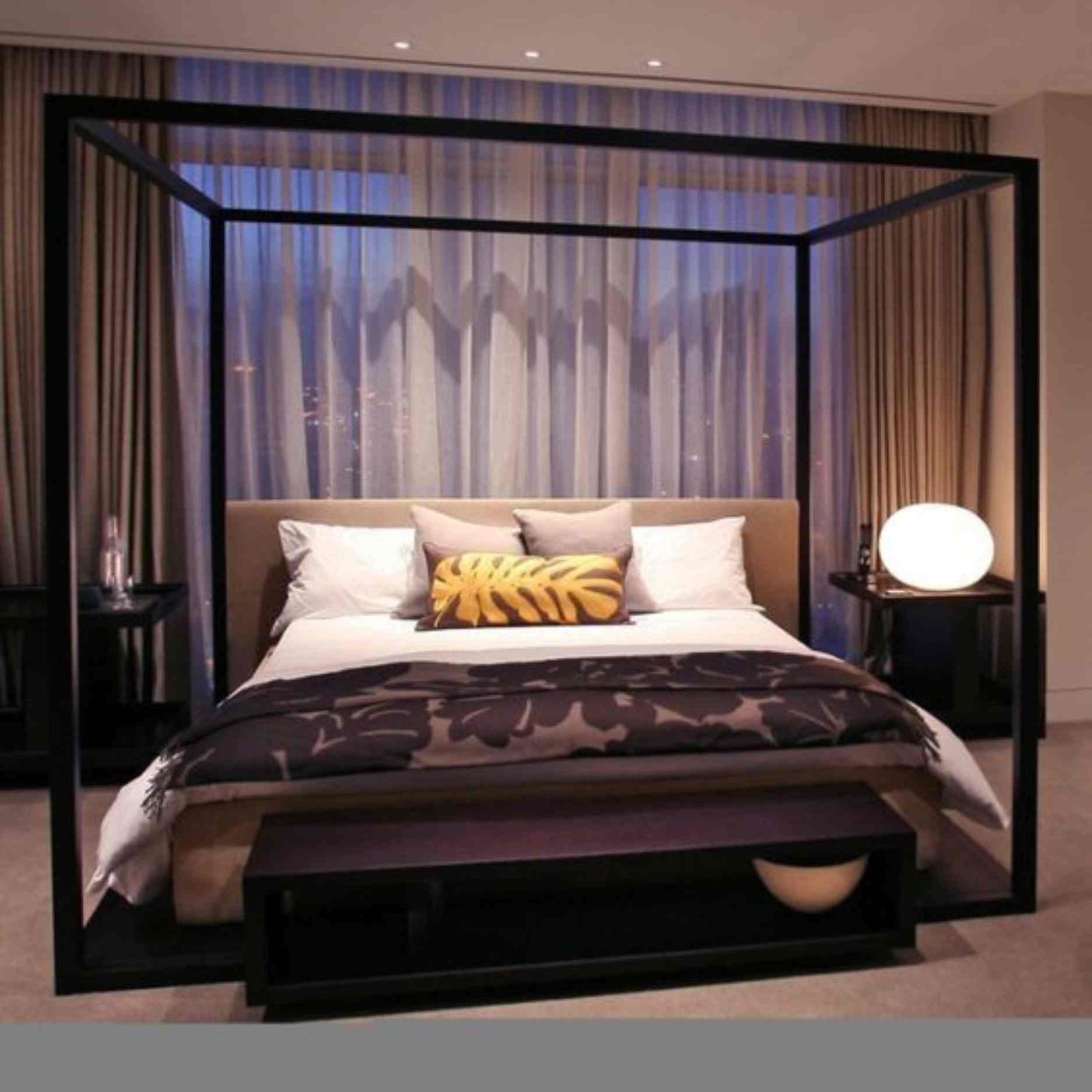 bedroom curtain design in Dubai