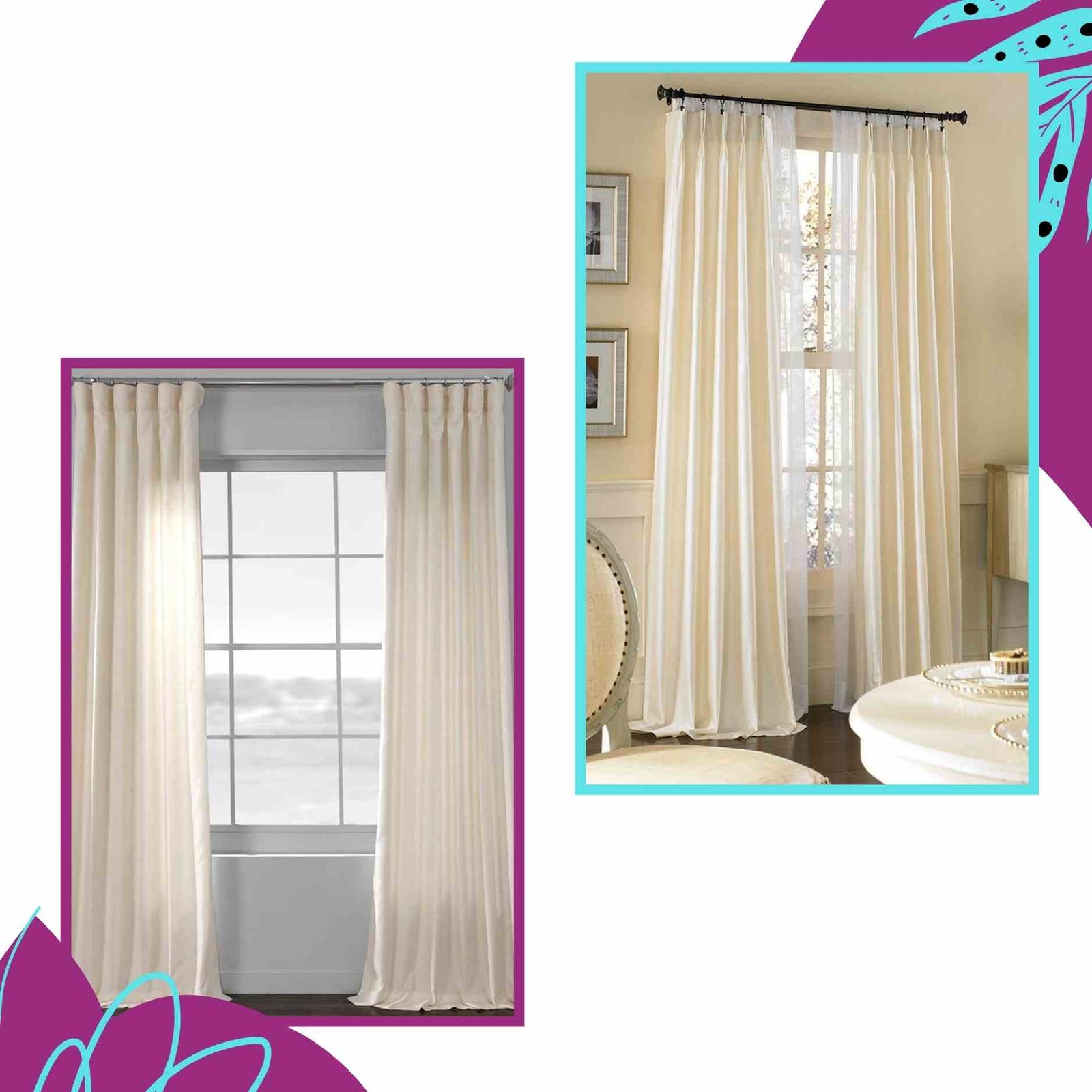 silk curtains in dubai