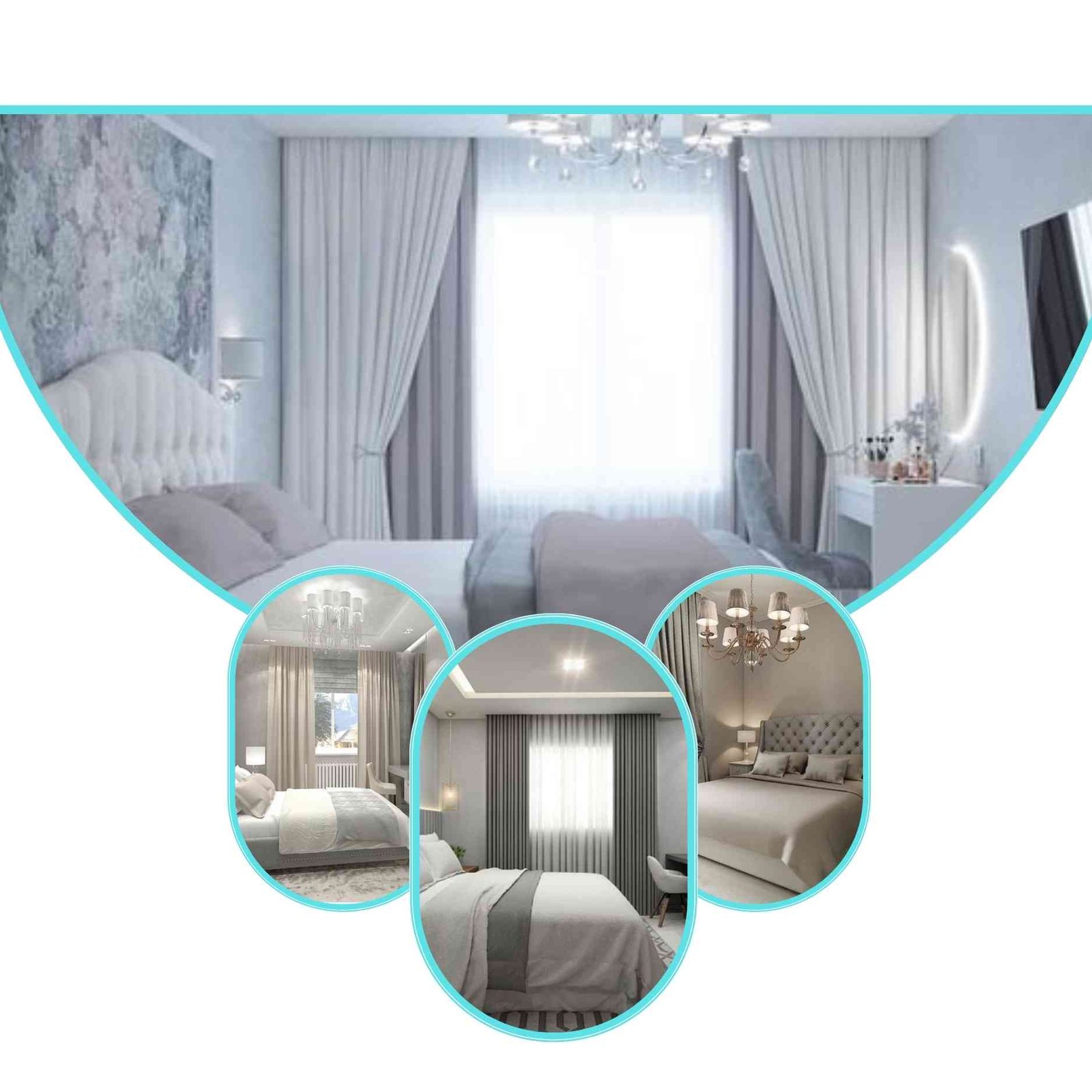 bedroom curtain design in Dubai