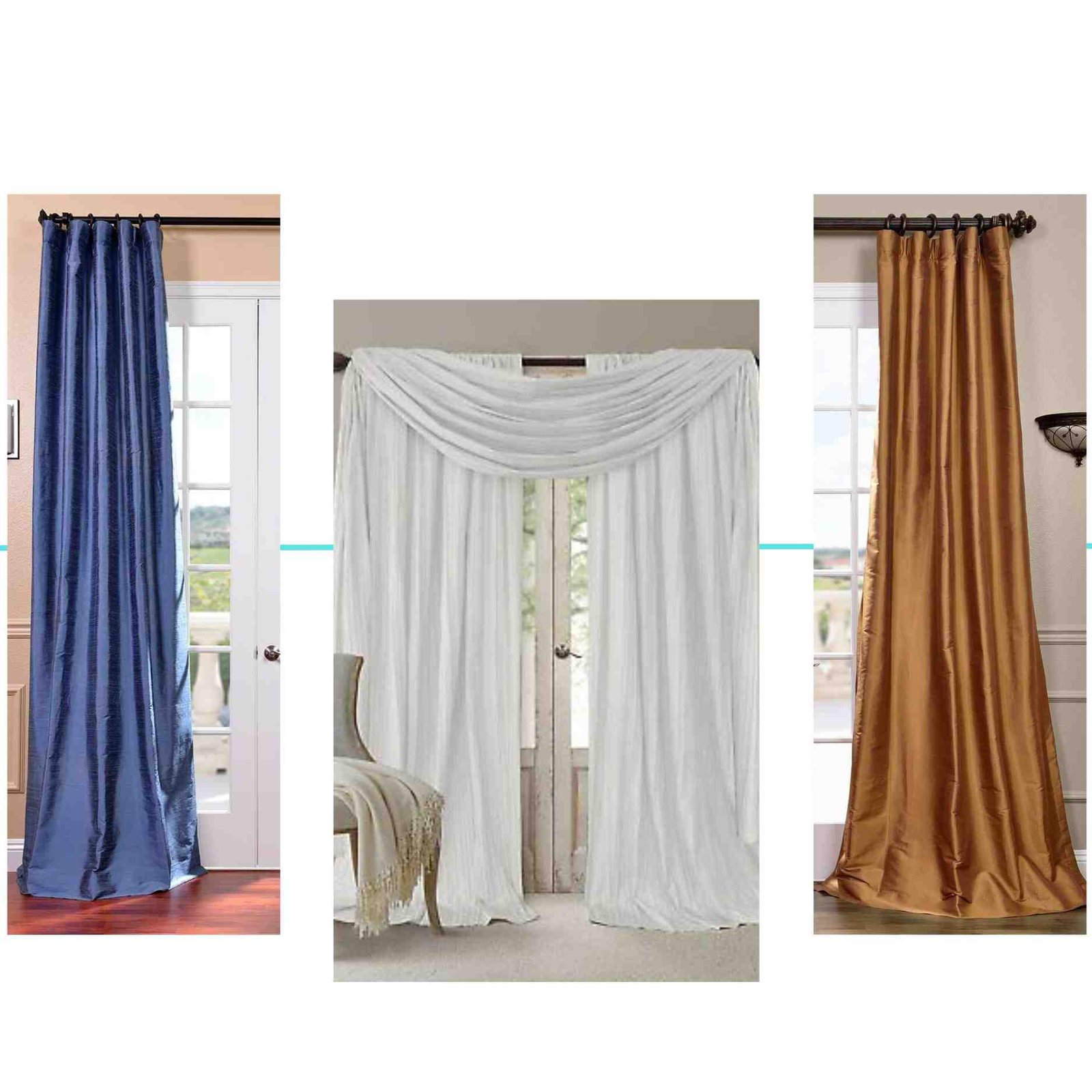 silk curtains in dubai