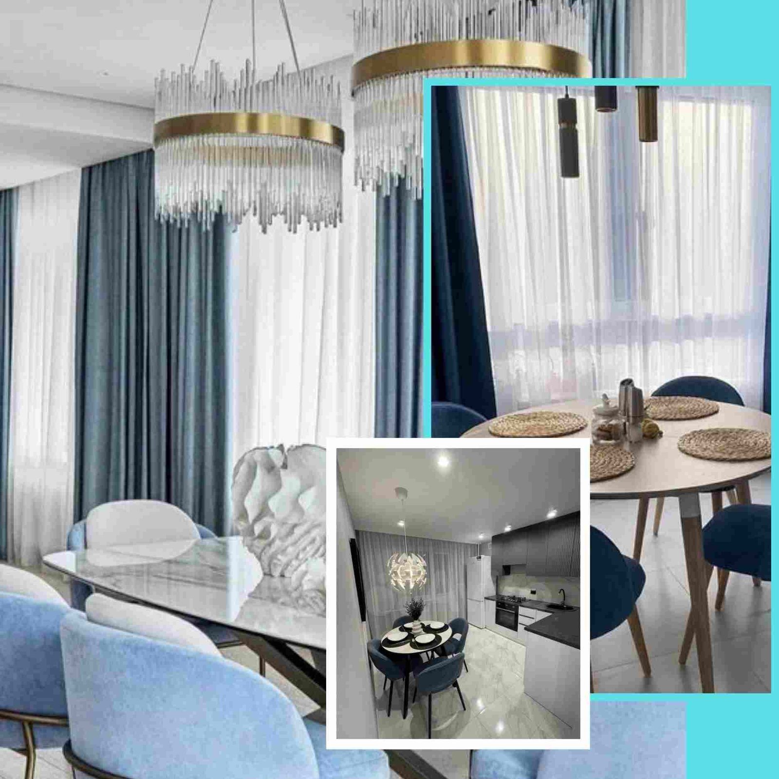 living room curtain design in dubai