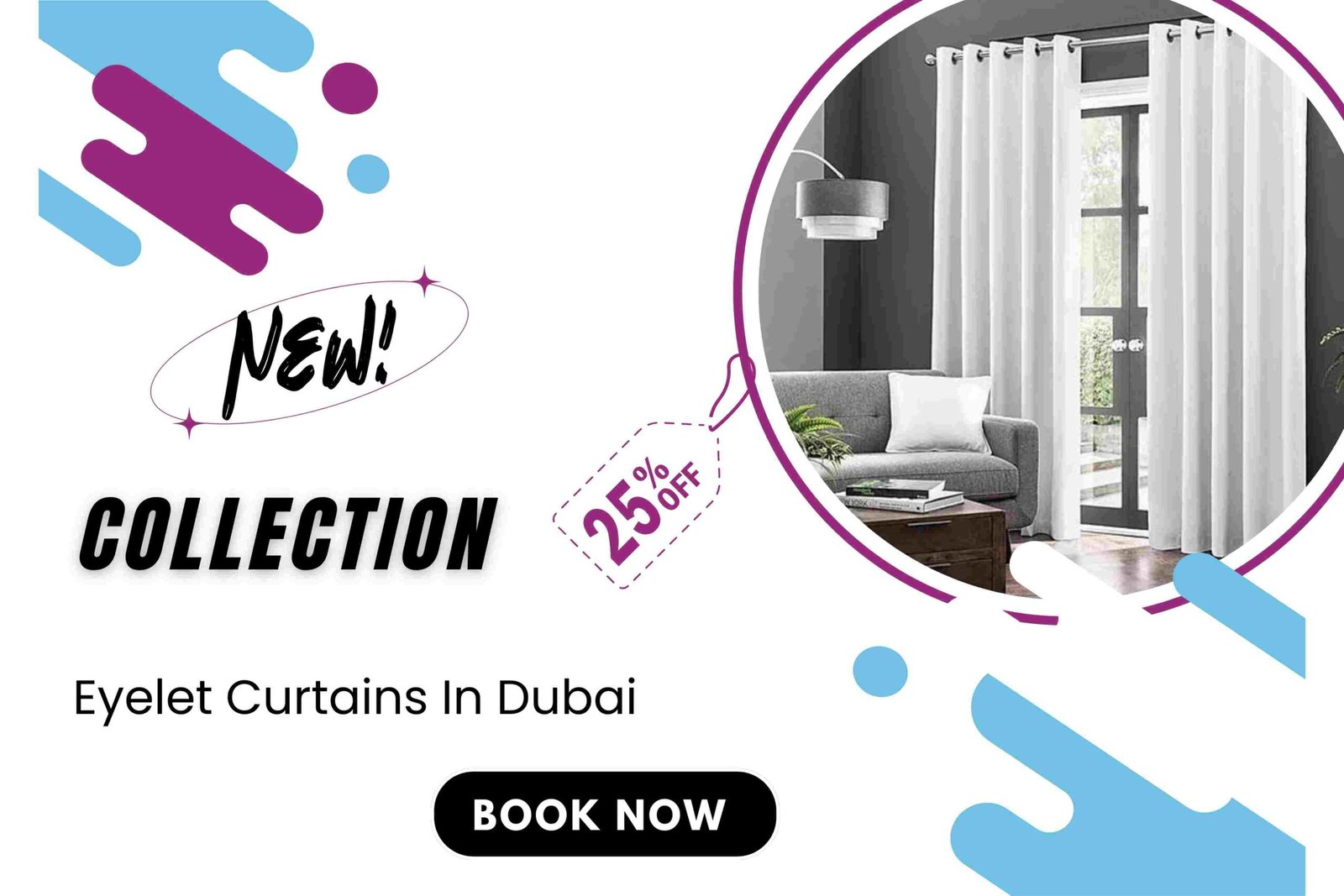 eyelet curtains in Dubai