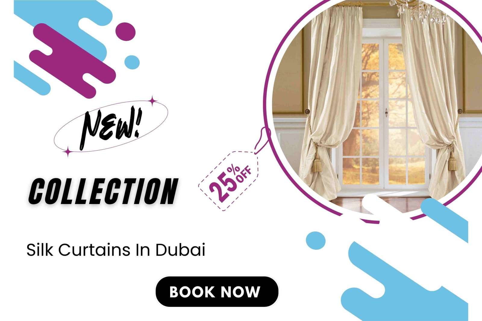 silk curtains in dubai